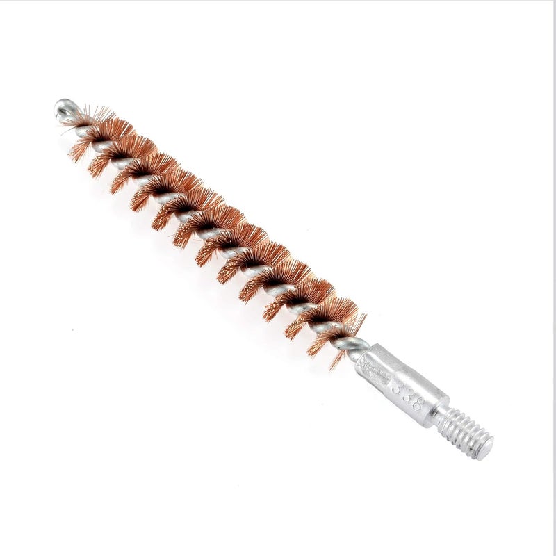 BOOSTEADY 5 Pcs Phosphor Bristle Bronze Bore Gun Cleaning Brush for Pistol Shotgun with 50 Professional Square Patches Multi-Caliber - Image 4